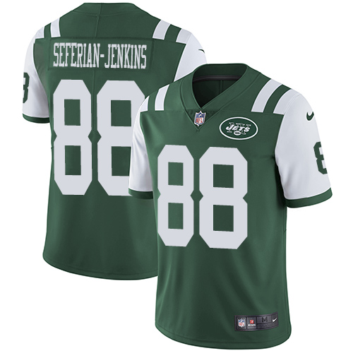 Nike Jets #88 Austin Seferian-Jenkins Green Team Color Men's Stitched NFL Vapor Untouchable Limited Jersey